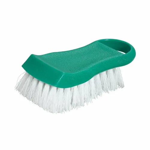 Winco Haccp-Compliant Green Color-Coded Cutting Board Cleaning Brush 1