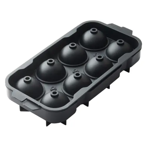 Winco Iccp-8K Silicone Ice Sphere Tray – 8-Cavity Black Mold 1