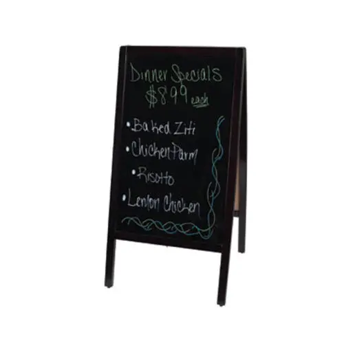 Winco Mbaf-3 Dual-Sided Sidewalk Sign Board Set – 20.25" X 39" Frame With Accessories 1