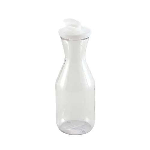 Winco Pdt-10 1-Quart Polycarbonate Decanter With Flip-Top Lid 1