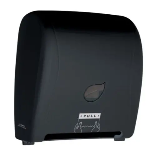 Winco Tdac-8K Auto-Cut Paper Towel Dispenser – Pur-Clean Black Design 1