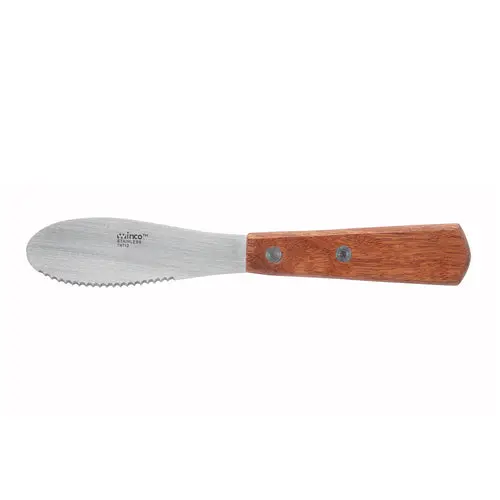 Winco Tn713 Sandwich Spreader – Smooth Stainless Blade With Contoured Wooden Handle 1