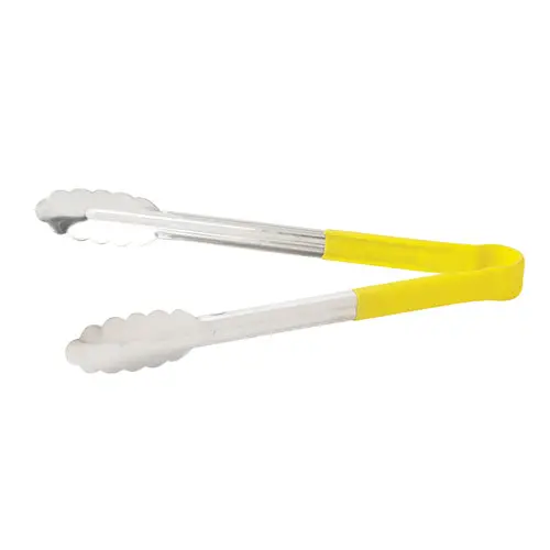 Winco Utph-12Y 12-Inch Utility Tongs – Yellow Polypropylene Handle 1