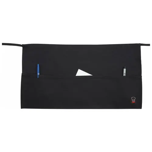 Winco Wa-1221 Black Waist Apron – Classic Three-Pocket Design For Kitchen And Front-Of-House 1