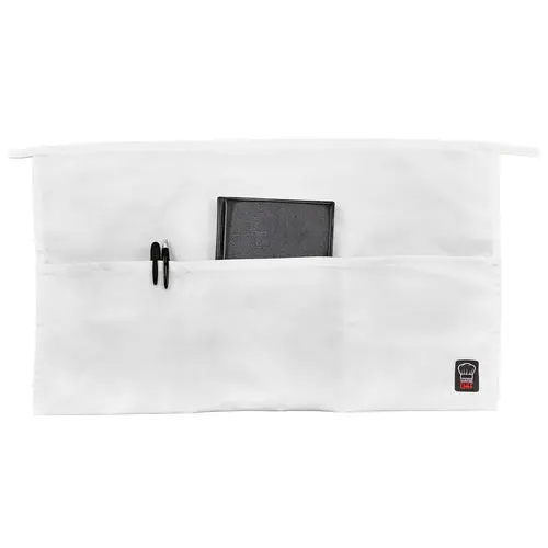 Winco Wa-1221W White Chef Waist Apron – Three-Pocket Design With Durable Fabric 1