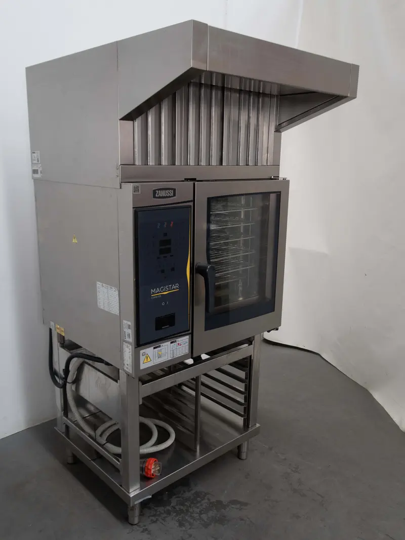 Zanussi Zcoe61B2So 6-Tray Steam Convection Combi Oven W/ Stand & Canopy – Model 892644 1