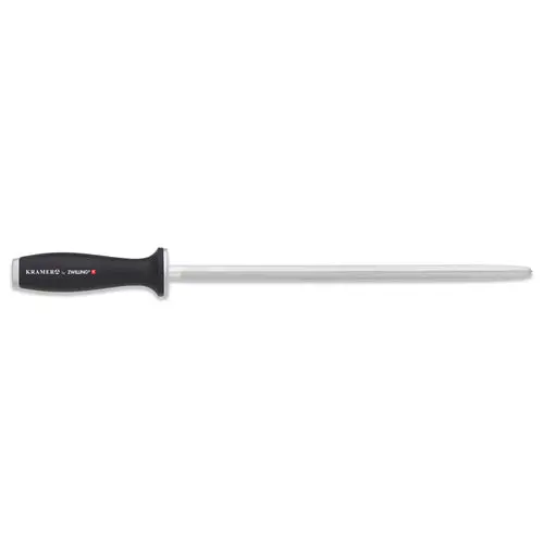 Zwilling Kramer 12-Inch Double-Sided Honing Steel – Matte Black Handle 1