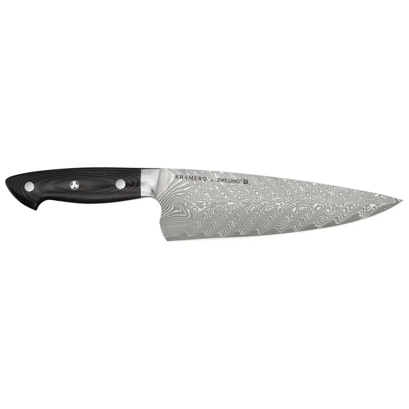 Zwilling Kramer Euroline 8-Inch Chef’S Knife – Black Linen Micarta Handle 1